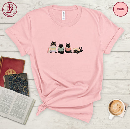 Reading Cats Tee