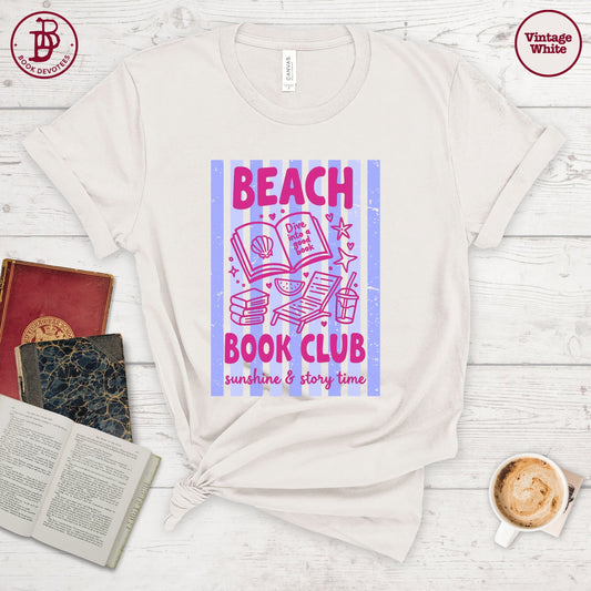 Beach Book Club Stripe Tee