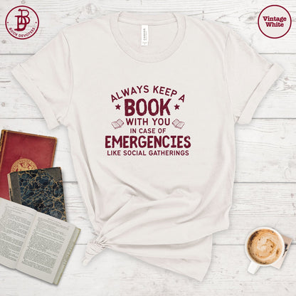 Book In Case of Emergencies Tee