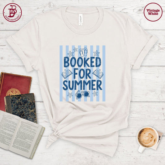Booked for Summer Stripe Tee