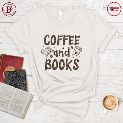 Coffee and Books Art Tee