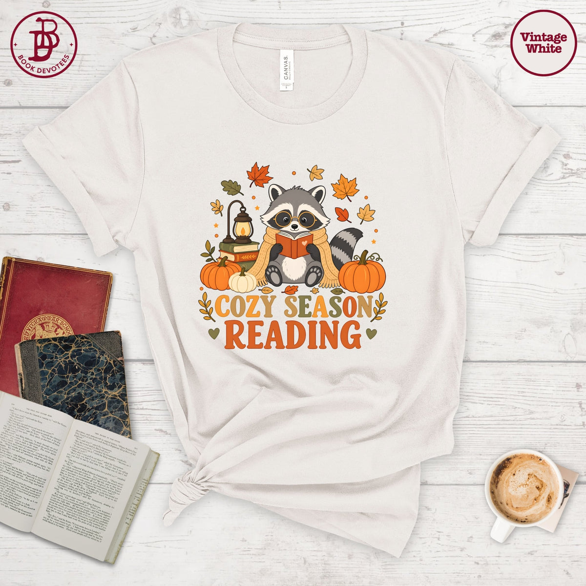 Cozy Reading Racoon Tee