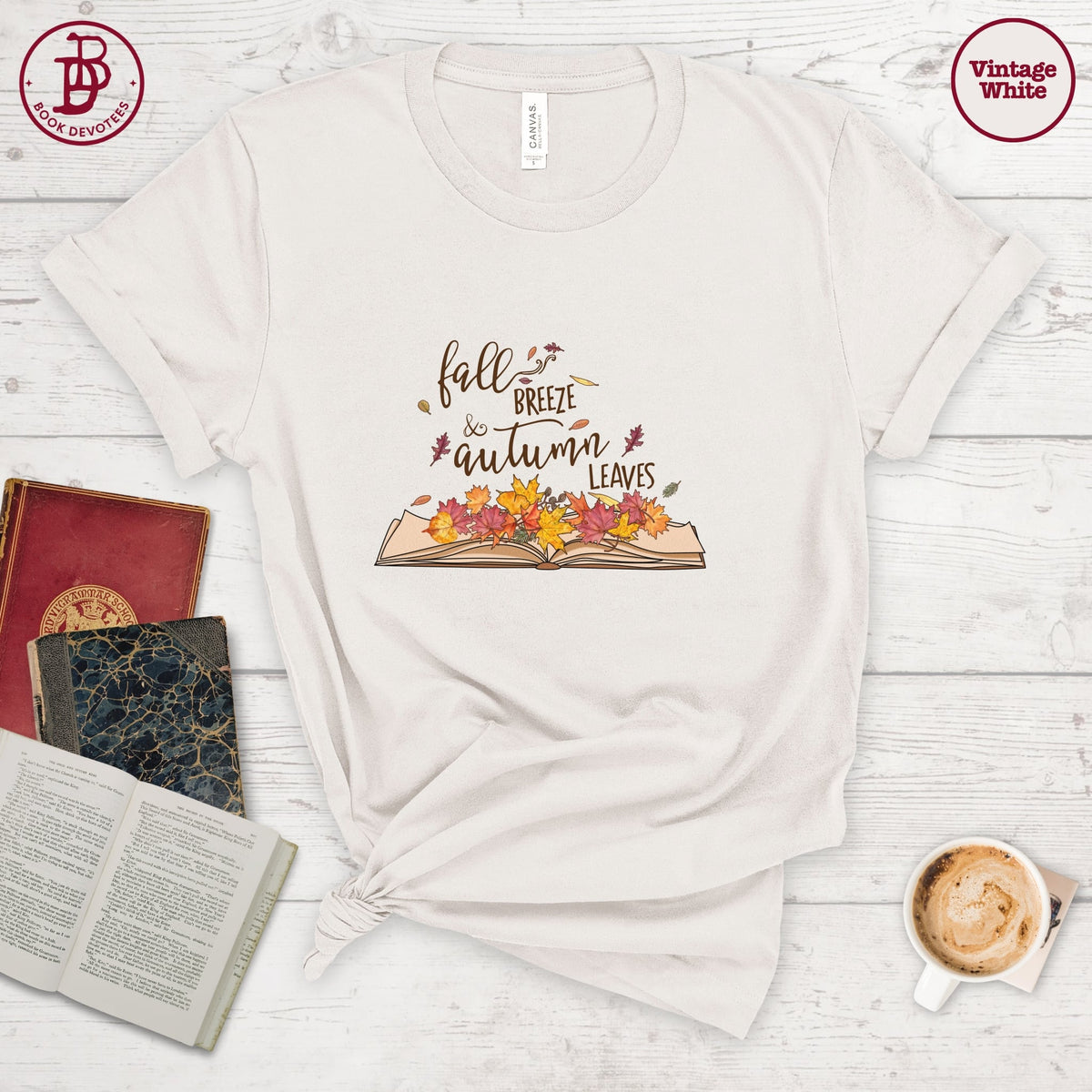 Fall Breeze Autumn Leaves Tee