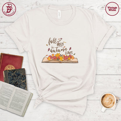 Fall Breeze Autumn Leaves Tee