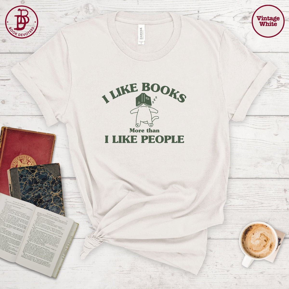 Like Books More Than People Tee