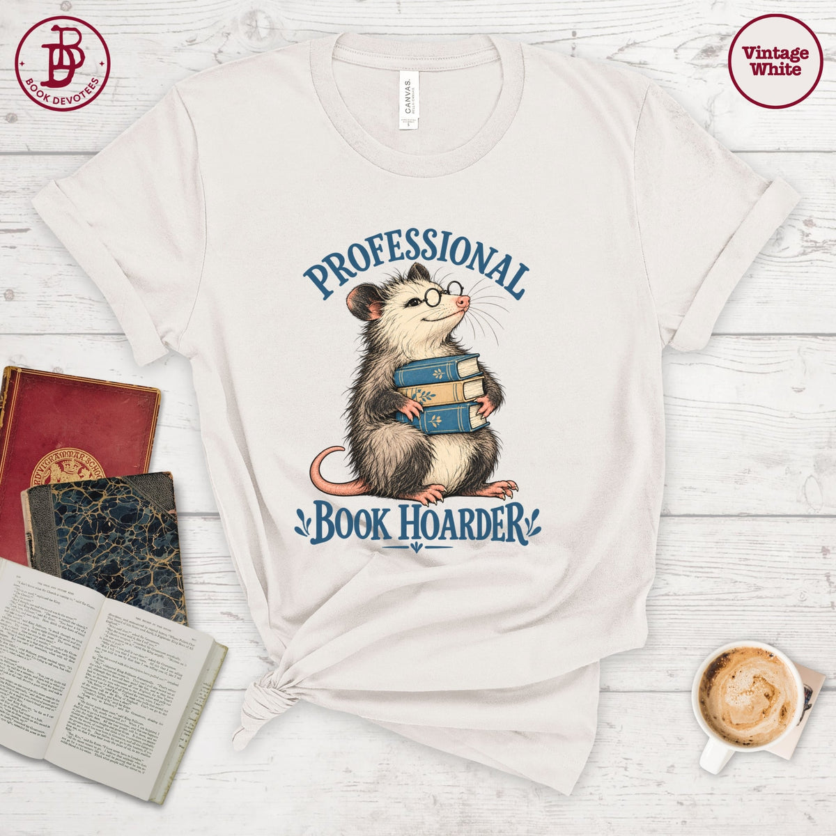 Professional Book Hoarder Tee