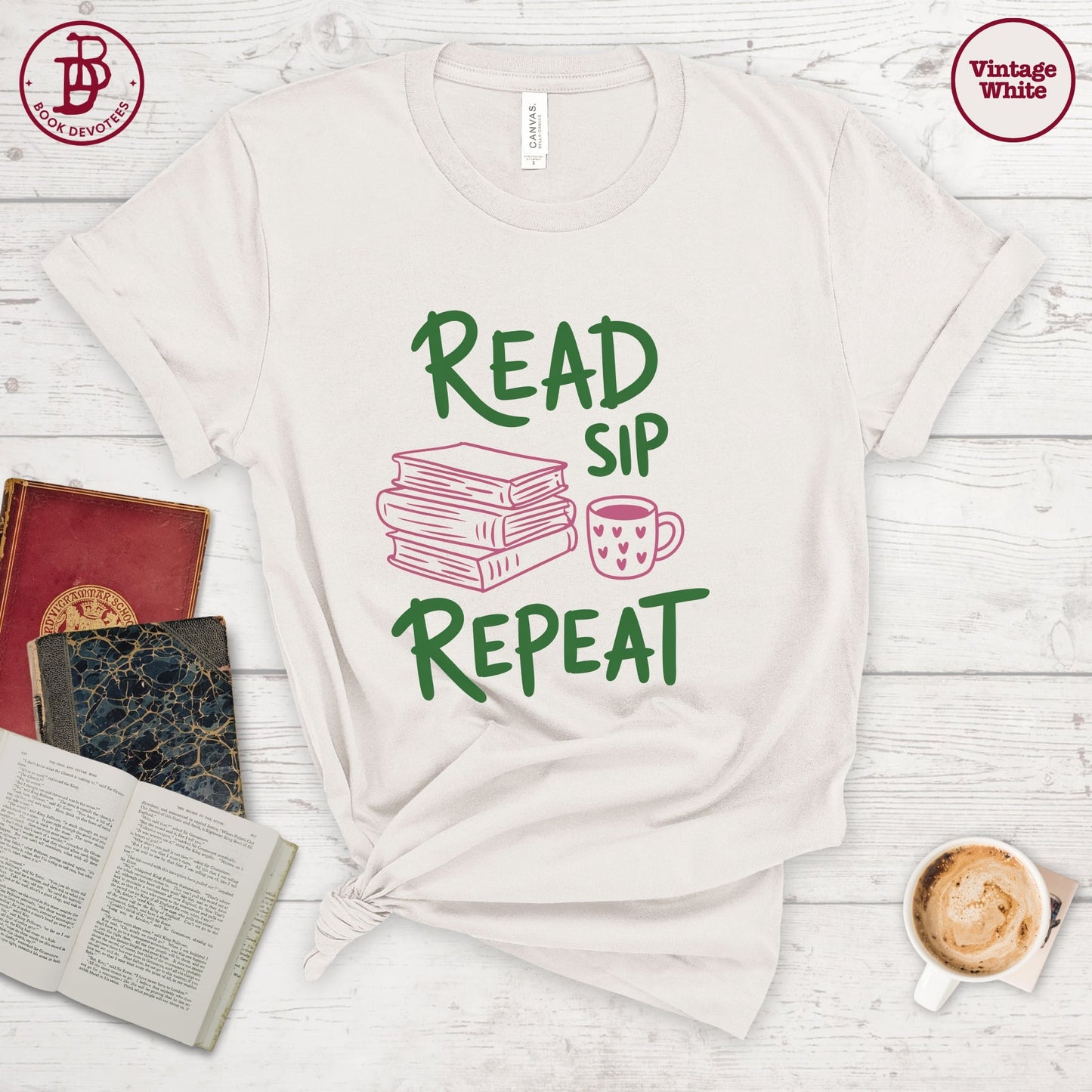 Read Sip Repeat Tee
