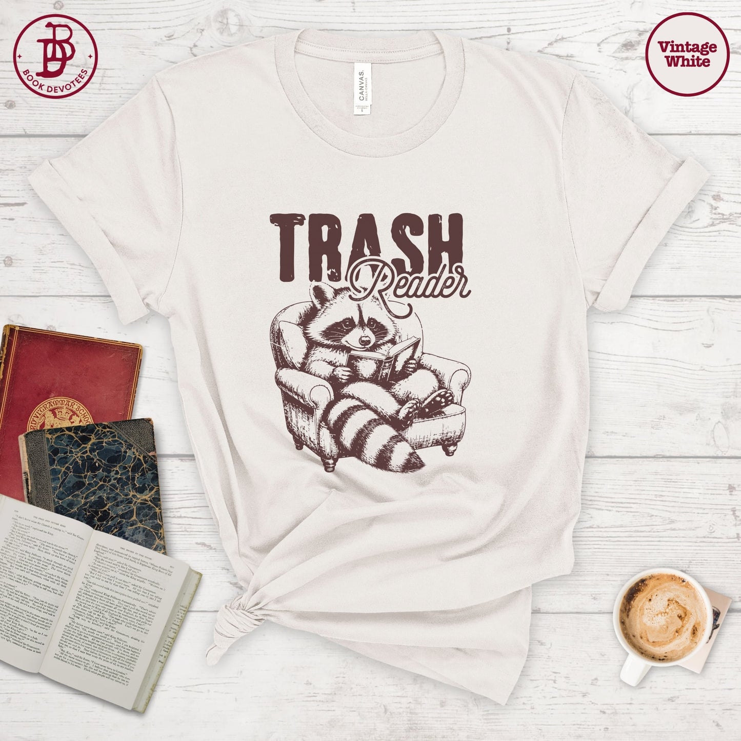 Trash Reader Racoon Tee