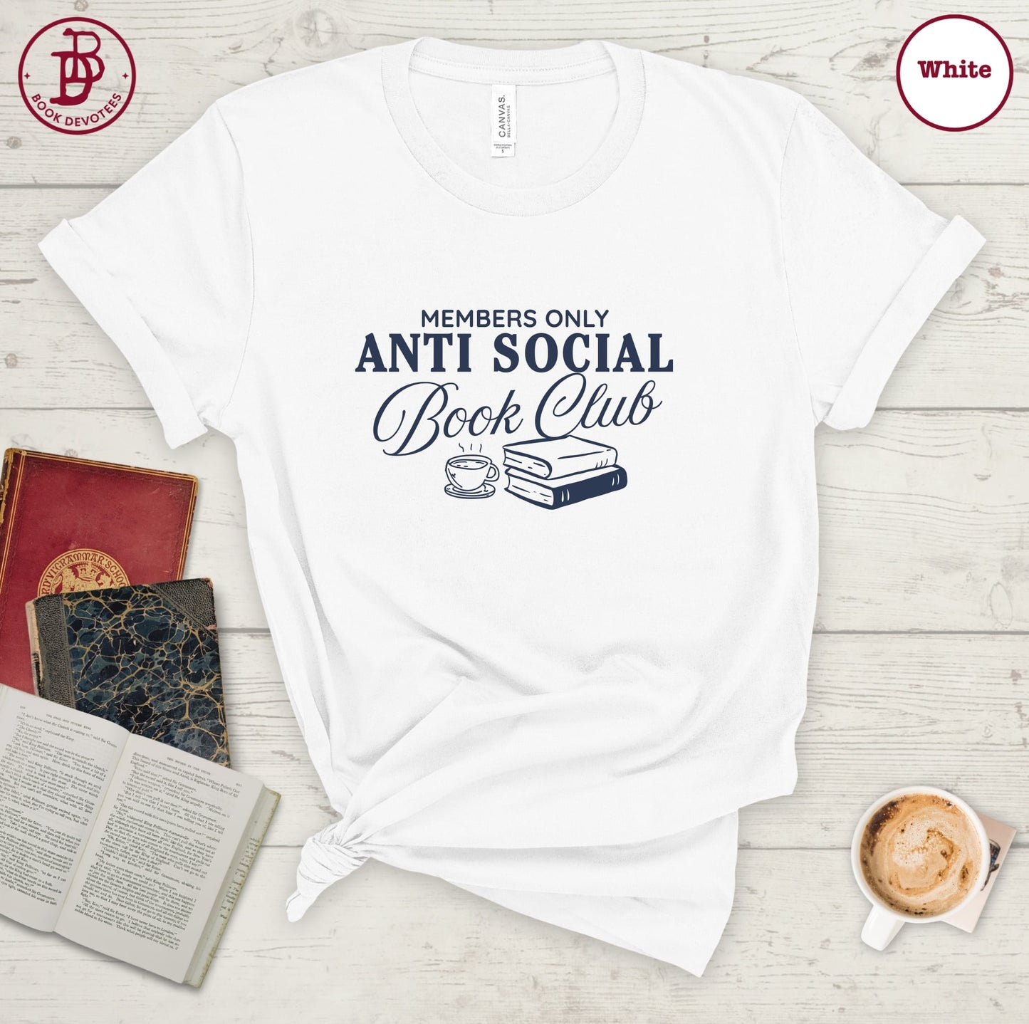Antisocial Book Club Art Tee