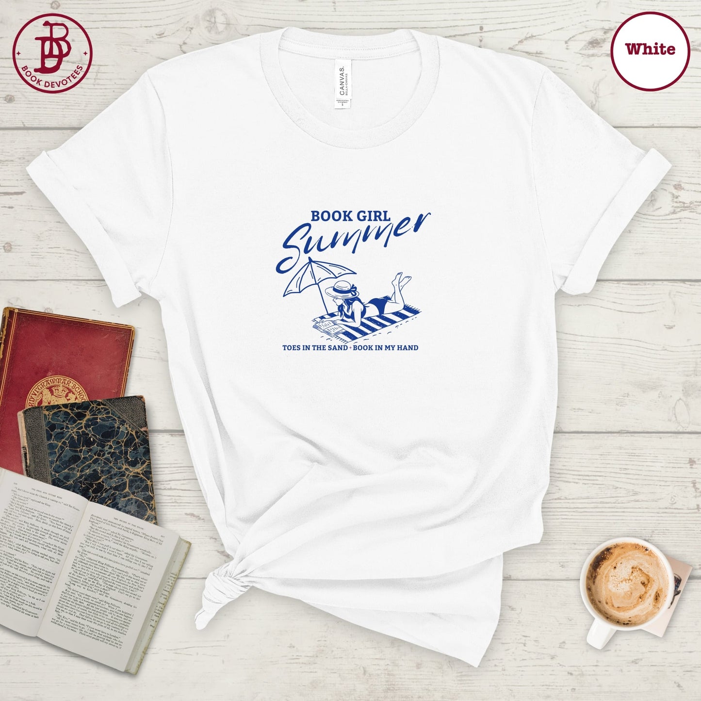 Book Girl Summer Sand Tee