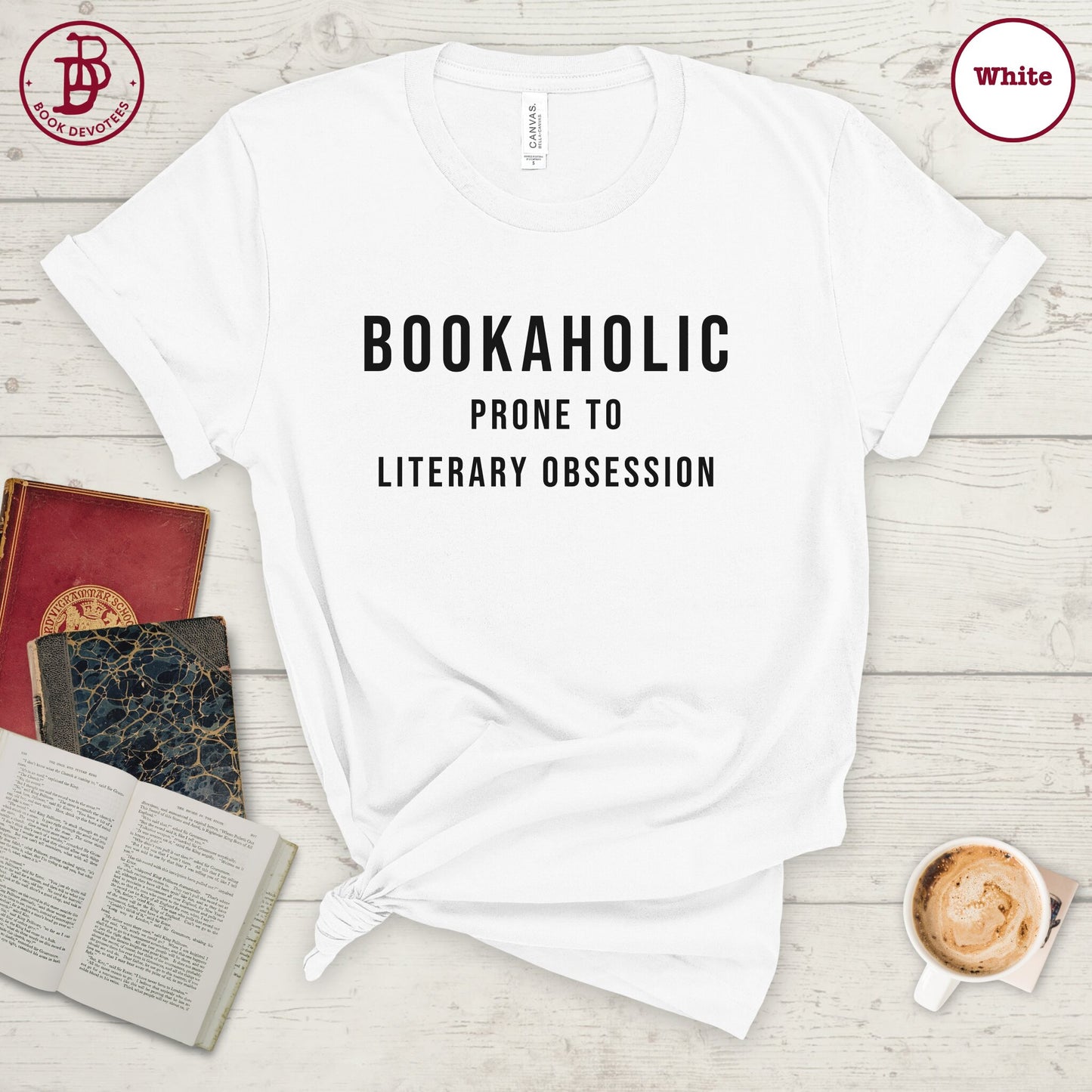Bookaholic Literary Obsession Tee
