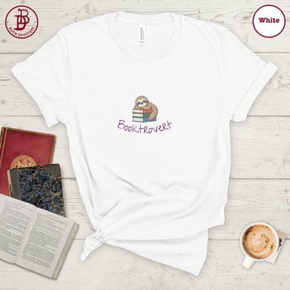 Booktrovert Sloth Tee