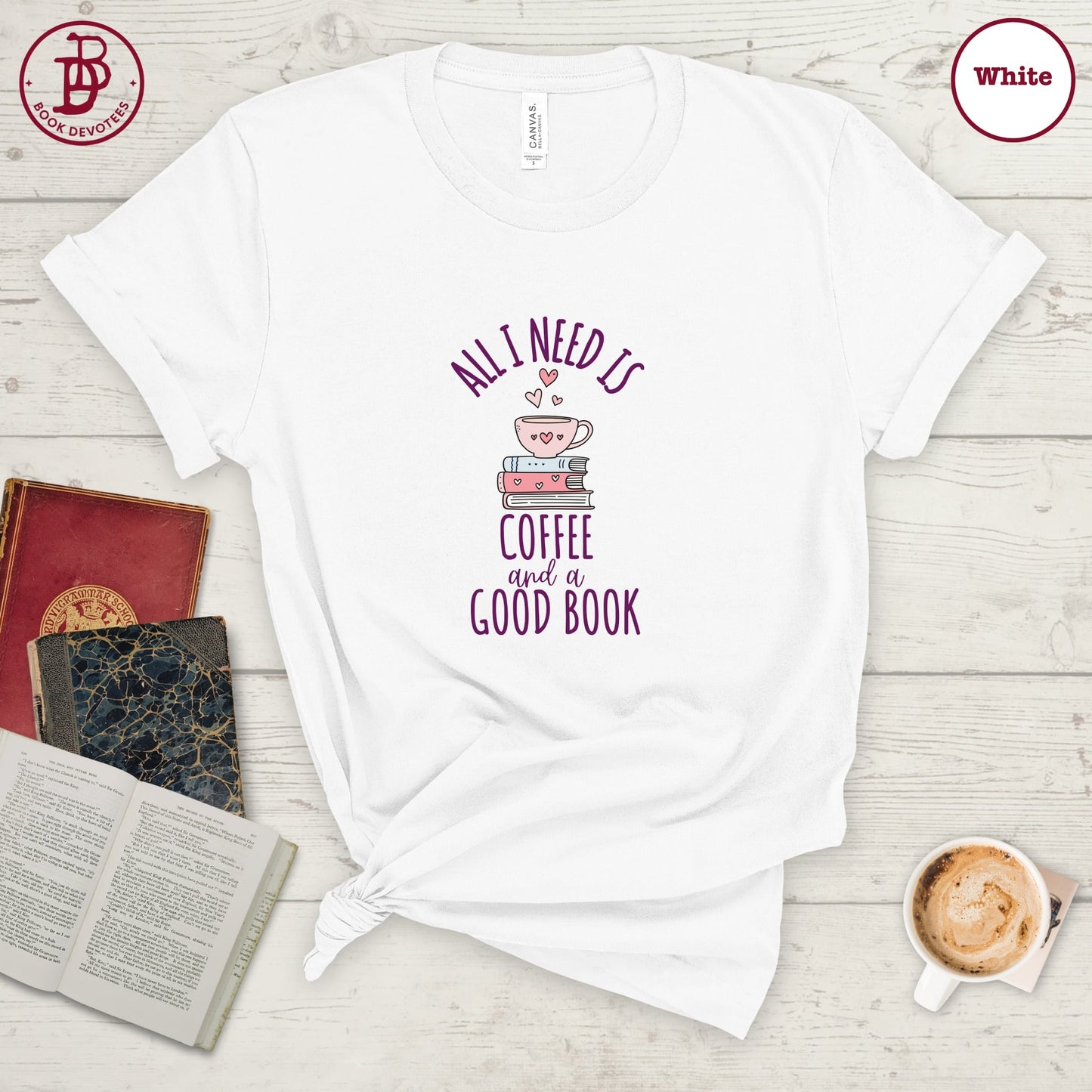 Coffee and a Good Book Tee