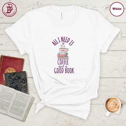 Coffee and a Good Book Tee