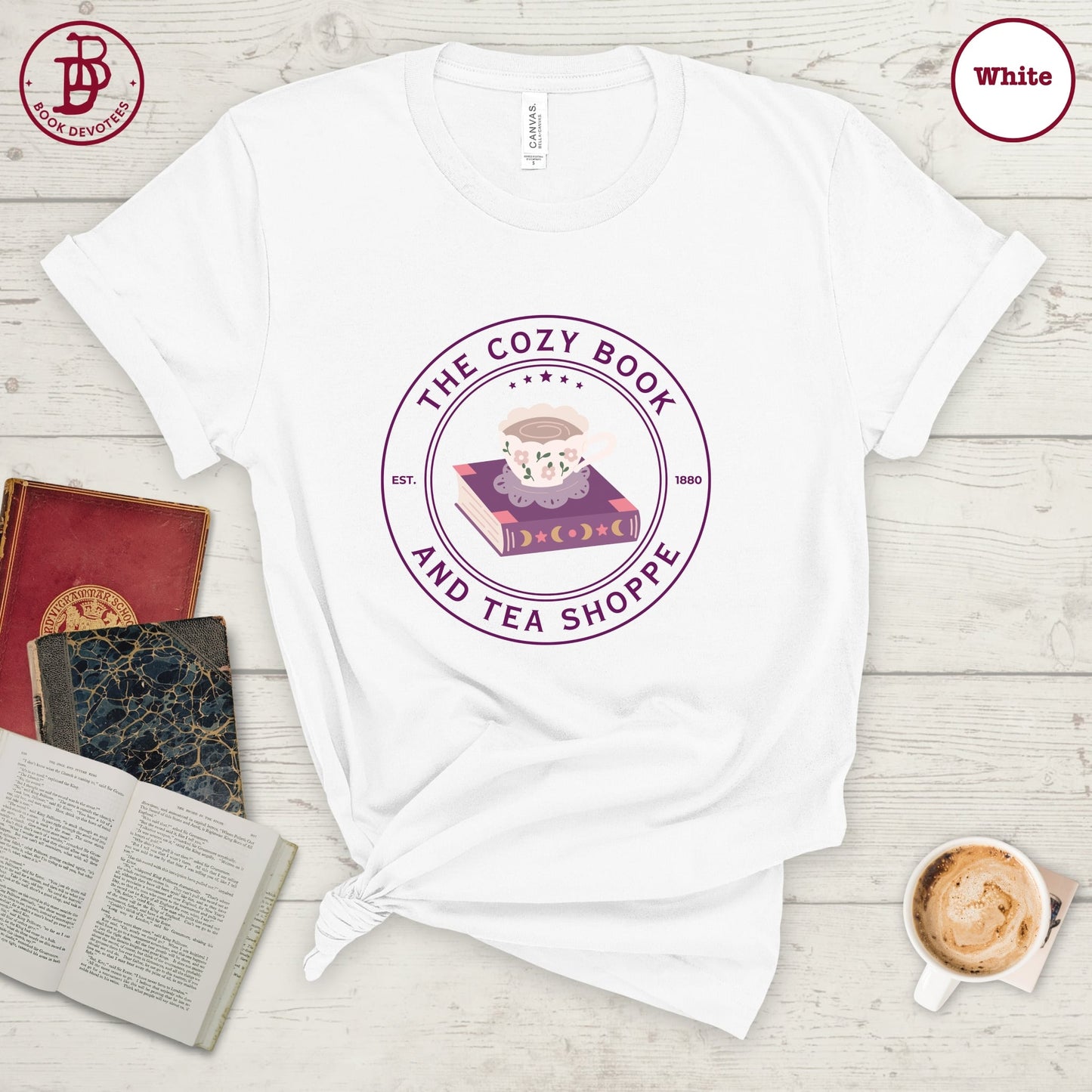 Cozy Book Tea Shoppe Tee