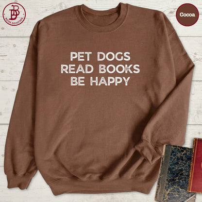 Pet Dogs Read Books Sweatshirt