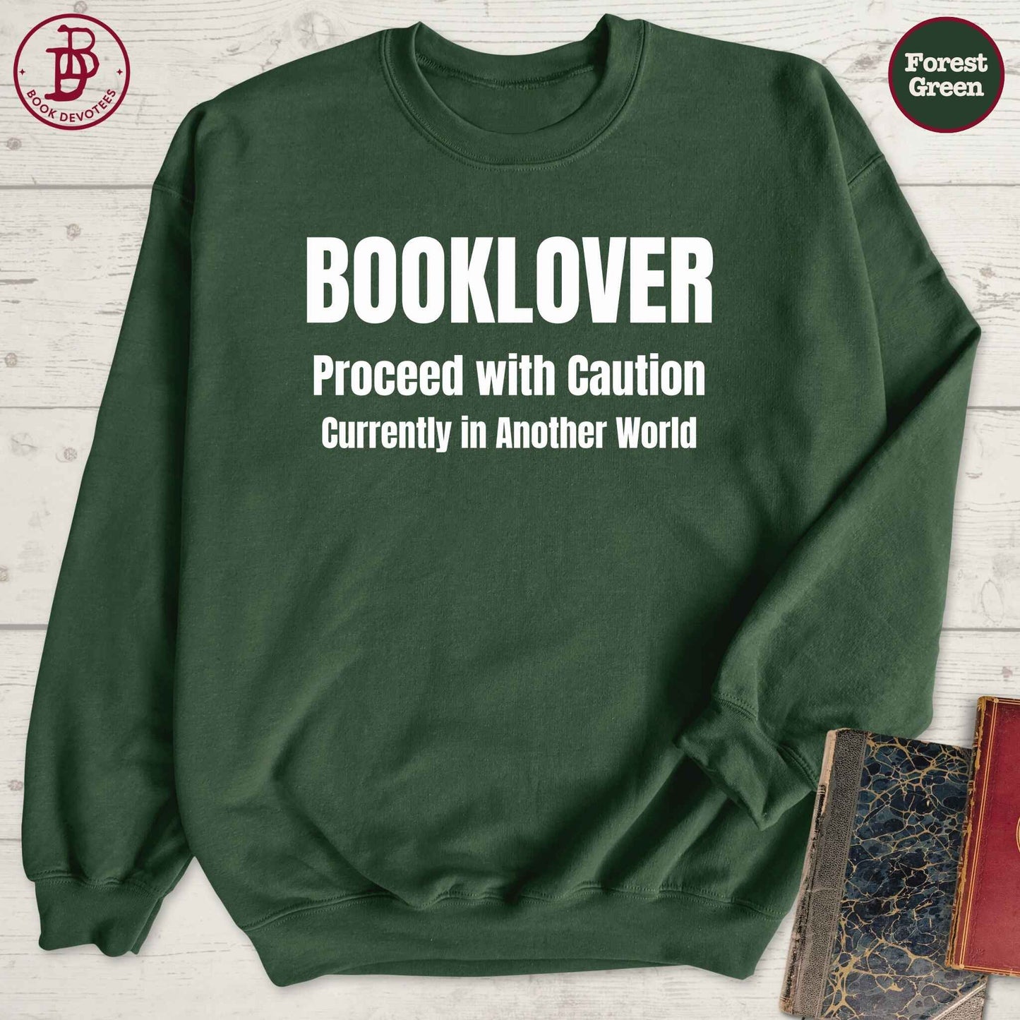 Book Lover Caution Sweatshirt