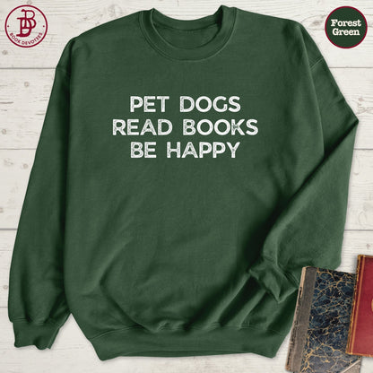 Pet Dogs Read Books Sweatshirt