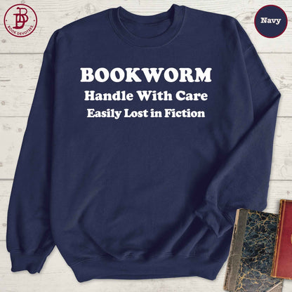 Bookworm Lost in Fiction Sweatshirt