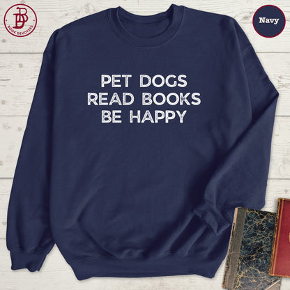 Pet Dogs Read Books Sweatshirt
