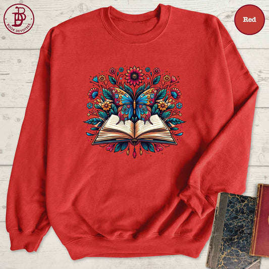 Book Butterfly Sweatshirt