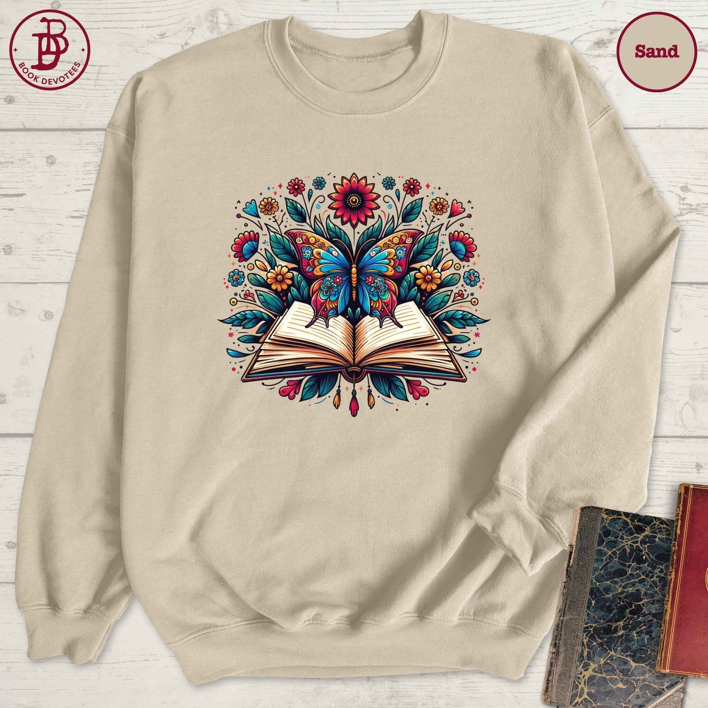 Book Butterfly Sweatshirt