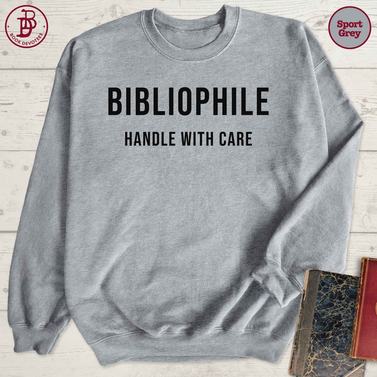 Bibliophile Handle With Care Sweatshirt