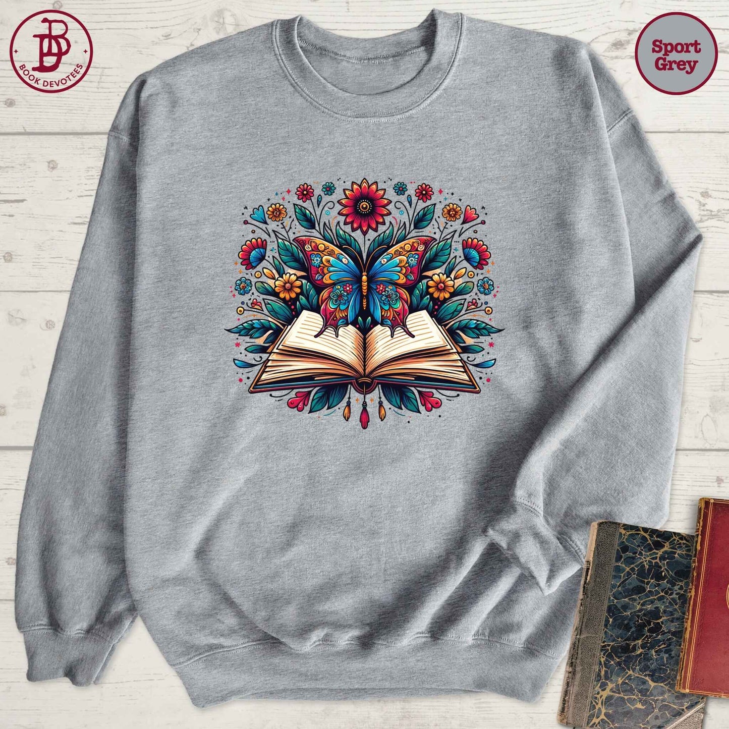 Book Butterfly Sweatshirt