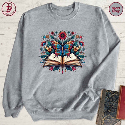 Book Butterfly Sweatshirt