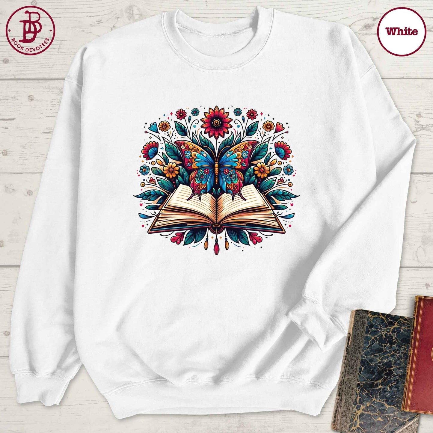 Book Butterfly Sweatshirt